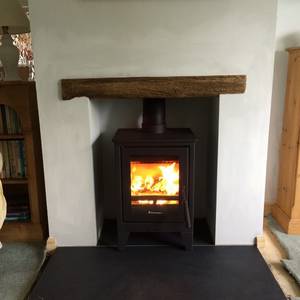 Mont Black Cleft Slate Hearth 1