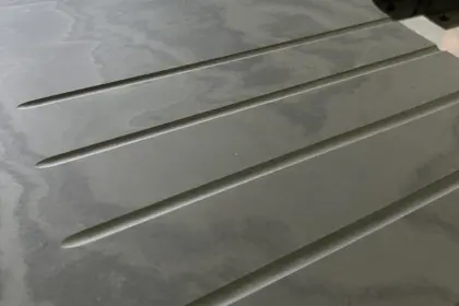 Slate Worktop Drainer Grooves
